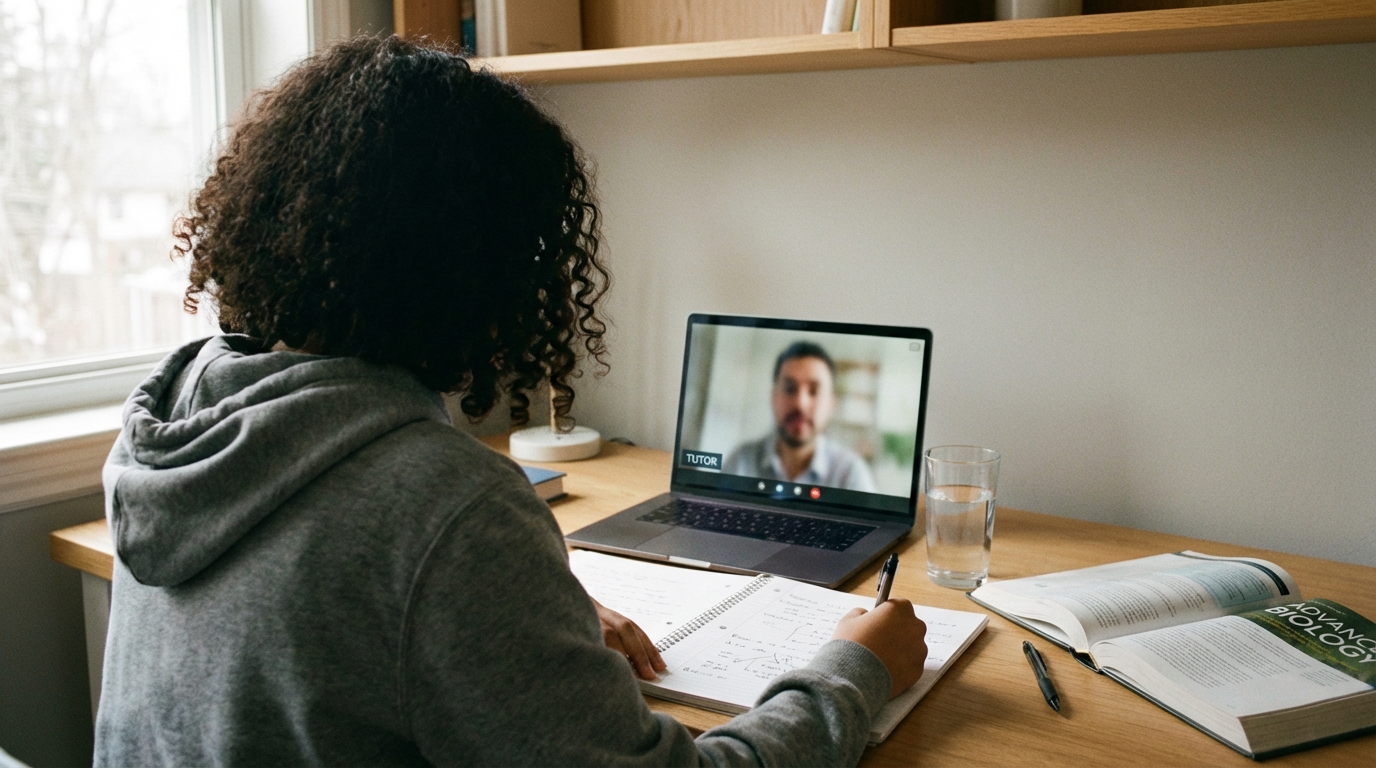 Apprenant accompagné en ligne